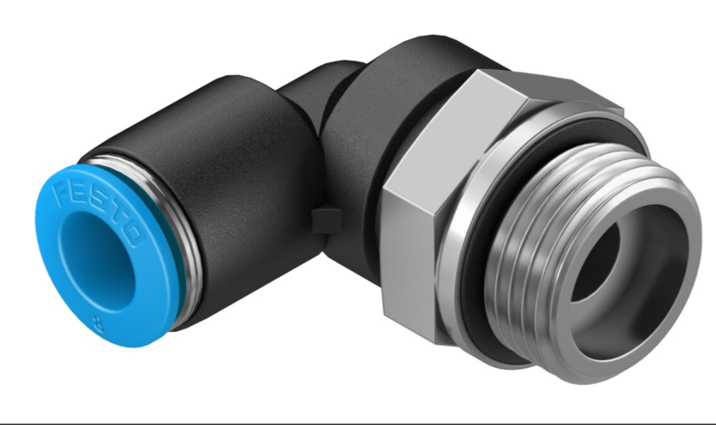 FESTO Push-in L-fitting QSL-G3/8-8 186121