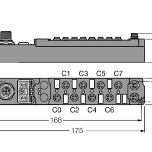 TURCK piconet stand-alone module for DeviceNet 8 Digital PNP Inputs Filter 3 ms SDNB-0800D-0004