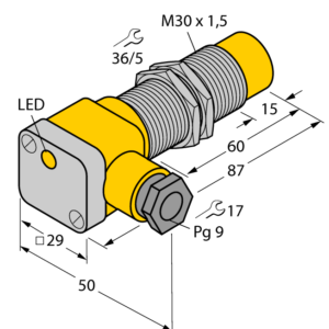 TURCK Inductive Sensor NI15-G30SK-AP6X 46482