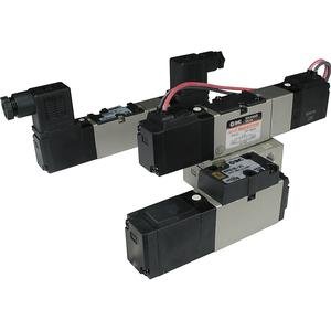 SMC VFR2000 Series 5 Port Pilot Operated Solenoid Valve Rubber Seal, Non Plug-in VFR2210-4DZ