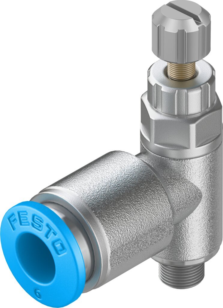 FESTO One-way flow control valve GRLA-1/8-QS-6-RS-D 197581