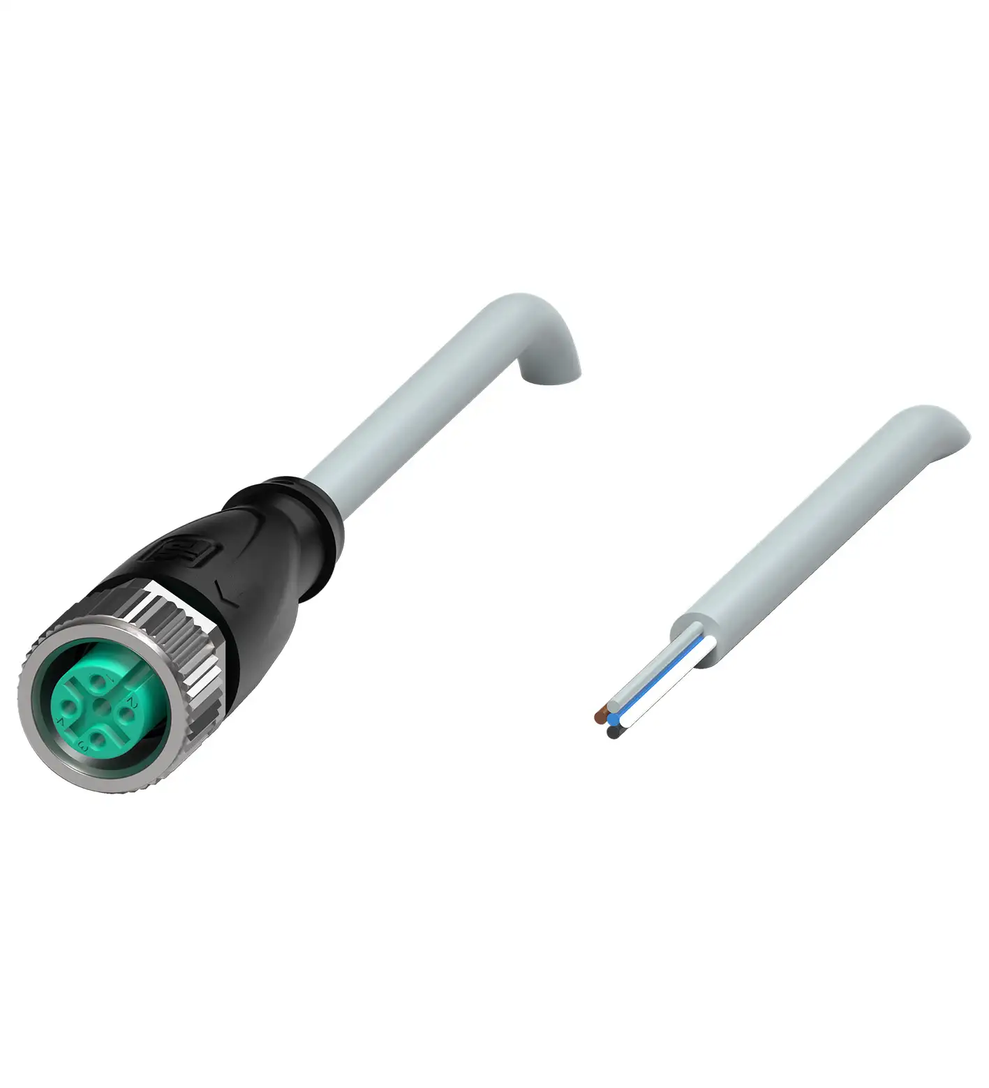 PEPPERL+FUCHS Female cordset V15-G-2M-PUR